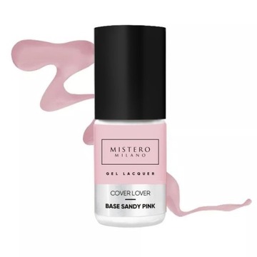 BAZA HYBRYDOWA do paznokci Cover Lover Sandy Pink Mistero Milano 7ml 1114/7