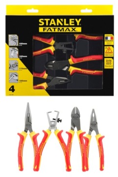 ZESTAW 4 SZT SZCZYPIEC VDE STANLEY FATMAX 4-84-489