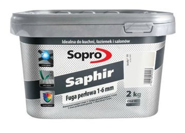 Fuga Sopro Saphir perłowa 10 BIAŁA 2kg