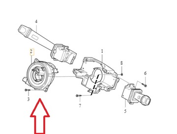 ДАТЧИК УГЛА ПОРУЛЯ ЛЕНТА SAS SRS VOLVO ОРИГИНАЛ