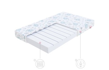 Матрас для кроватки 60х120 МЕЛОДИЯ, водонепроницаемый