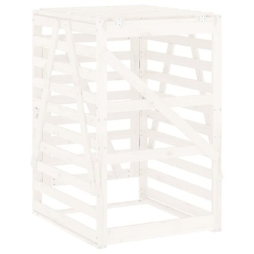 БЕЛЫЙ КОРПУС ДЛЯ МУСОРА 84X90X128,5 СМ, ДЕРЕВО