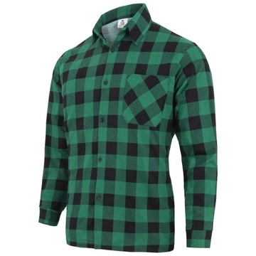 Koszula flanelowa zielona Kaizen (Rozmiar: 3XL)