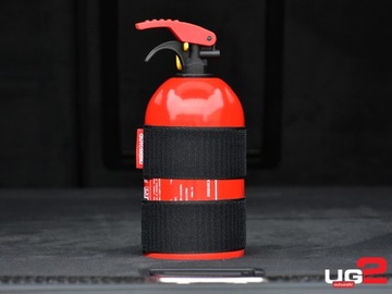 Автомобильный огнетушитель 1кг + держатель на липучке