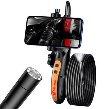 ЭНДОСКОПНАЯ КАМЕРА ДЛЯ ПРОВЕРКИ 1M 8 мм 2,4 ДЮЙМА LCD FHD Visixon Fusion