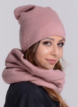Зимний комплект ШАПКА+ЮБКА ФЛИС РОЗОВЫЙ K4