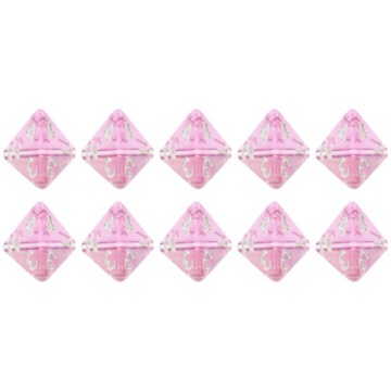 ZESTAW 10 KOSTEK K4 RPG KARMAZYNOWA GWARDIA KOŚĆ CZTEROŚCIENNA