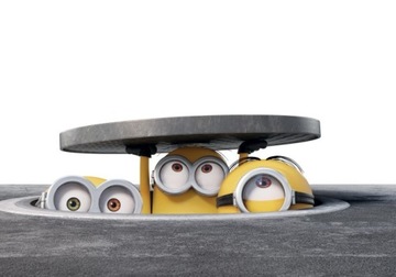Naklejki na ścianę dla dzieci plakat MINIONKI 100x70