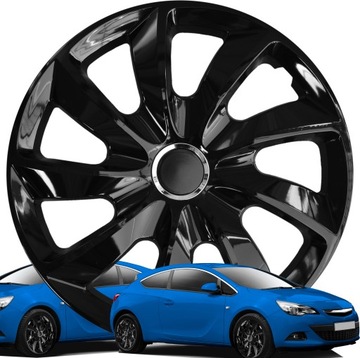 4x Kołpaki 17 cali STIG Czarne lakierowane uniwersalne TOYOTA VW AUDI SEAT