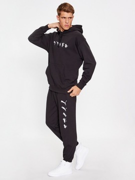 Puma Spodnie dresowe Puma X Ripndip 622199 Czarny Relaxed Fit