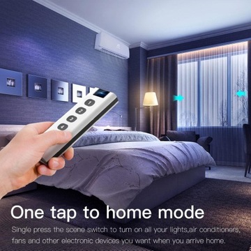 Переключатель сцен, 4 группы, пульт дистанционного управления Tuya ZigBee 4CH