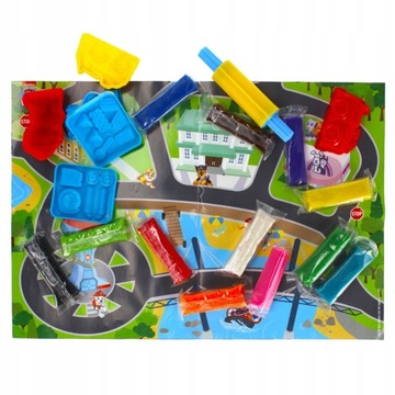 PAW PATROL CREATIVE CASTRY PASTE 12 ЦВЕТНЫХ АКСЕССУАРОВ ФОРМЫ