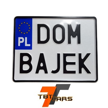 Польский номерной знак мотоцикла на регистрационную раму