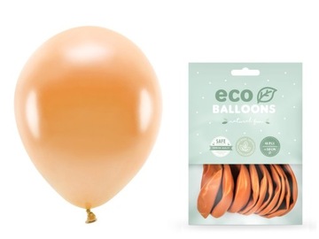 Balony na Halloween Eco 26cm pomarańczowe 10 sztuk