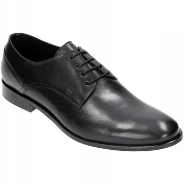 Buty Wojas Półbuty męskie skóra czarne r. 42