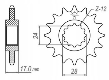 КОМПЛЕКТ ПРИВОДА HONDA CB 600 HORNET 1998-2006 гг.