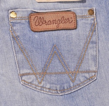 WRANGLER spodnie LOW SKINNY blue jeans _ W31 L34