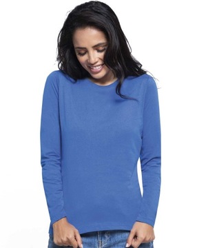 ЖЕНСКАЯ ФУТБОЛКА JHK с длинным рукавом L темно-синяя NY