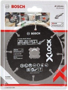 BOSCH Tarcza uniwersalna widia 125mm/1,0mm X-LOCK