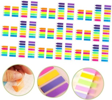 10 шт. флажки для заметок, страницы, вкладки, флажки для заметок с наклейками, цветные L