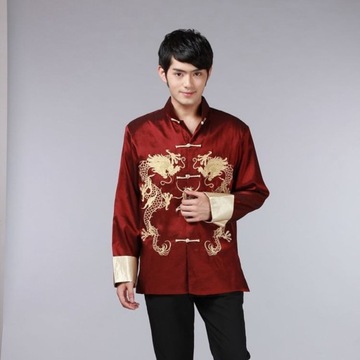 Chińska koszula tradycyjna chińska odzież-L