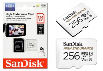 High Endurance microSDXC 256 ГБ V30 с адаптером