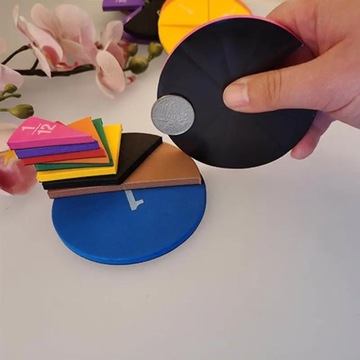 Обучающие игрушки Монтессори с магнитными дробями Wo
