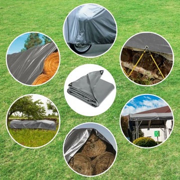 Брезент 4х4, Водонепроницаемый, ТОЛСТЫЙ, 260г, Морозостойкий, УФ++