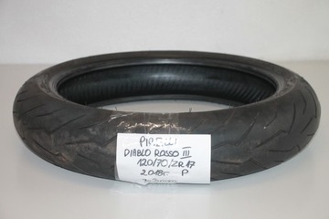 PIRELLI DIABLO ROSSO III 120/70/R17 2018 3,3mm P