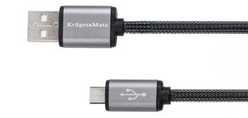Kabel USB - micro USB wtyk-wtyk 0,2m KM