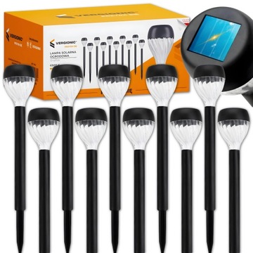 Lampy SOLARNE OGRODOWE lampa solarna wbijana ogrodowa LED biała do ogrodu