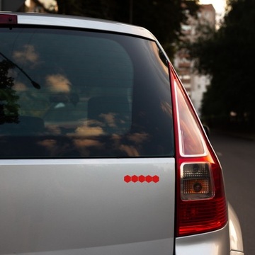 Светоотражающие наклейки HEXAGON для велосипедов, шлемов и автомобилей.