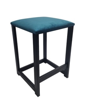 Квадратный бархатный табурет с сиденьем, 30 см.