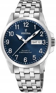 Zegarek męski FESTINA 20357/C granatowy klasyczny do pływania