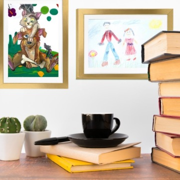 Art Frame для фотографий и фотографий для детей открыл A4 33x24cm