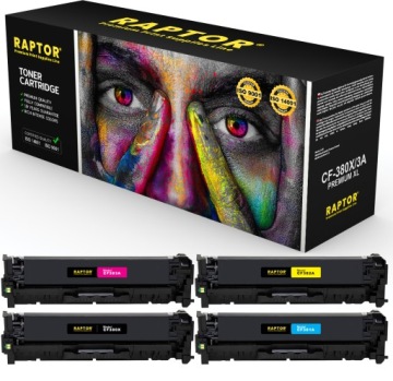 4x toner pro Hp Color LaserJet M476nw CF380X 312A