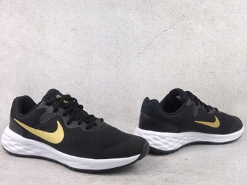 Buty sportowe NIKE REVOLUTION 6 NN GS DD1096002 wygodne czarne