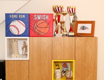 KSZPUDEŁKO HOME RUN ИГРУШЕЧНЫЙ КОНТЕЙНЕР 30x30x30 см