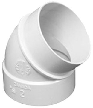 Kolano 45 nypel Vaculine do odkurzacza centralnego