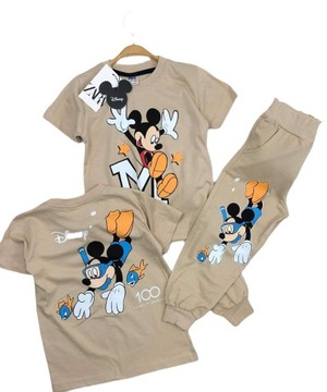 ZARA komplet dres 122-128 7-8 bluzka Mickey Mouse bawełna i spodnie dresowe