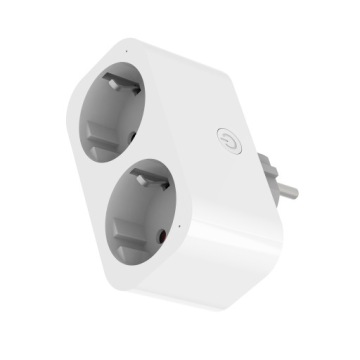 Интеллектуальная розетка WiFi Tuya, двойной ваттметр