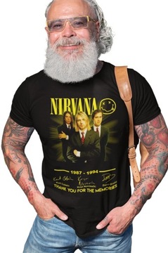 NIRVANA KURT COBAIN Koszulka T-Shirt 12 WZORÓW 4XL