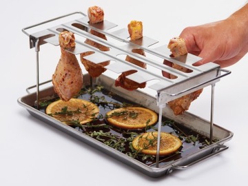 Broil King Wieszak z BRYTFANNĄ podudzia skrzydełka | grillowanie KURCZAKA