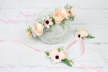 Ручной котильон, свадебный букет пионов, POWDER PINK
