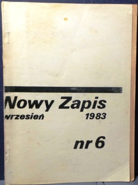 Nowy ZAPIS Nr. 6 (Wrzesień) 1983