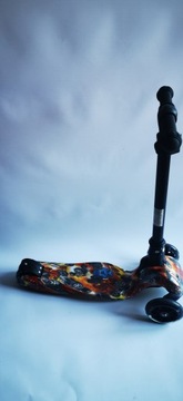 Трехколесный балансировочный самокат, СВЕТЯЩИЕСЯ СВЕТОДИОДНЫЕ КОЛЕСА! с повреждением!