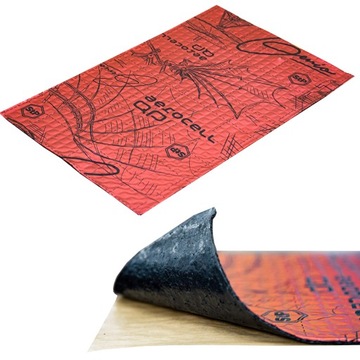 StP Aerocell, самоклеящийся бутиловый звукоизоляционный мат жесткости 4 мм.