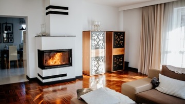 Каминная топка чугунная GRATKI SIMPLE 8 кВт Левая КОМПЛЕКТ АКСЕССУАРОВ ECO