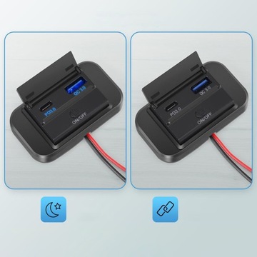 Автомобильное зарядное устройство USB Панельное зарядное устройство USB для телефона в автобусе