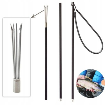 Копье для рыбы с 5 зубцами на открытом воздухе